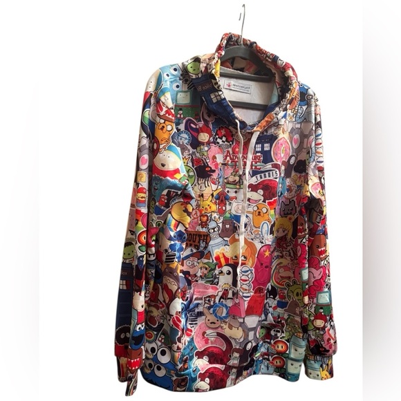 NEWCOSPLAY LG Hoodie Adventure Time Cartoon Network South Park Graphic Pokemon - Picture 4 of 17
